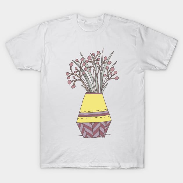 Plum Blooms T-Shirt by LauraKatMax